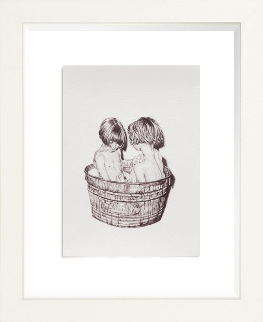 OCHI_Langley Fox_One Man's Bin is Another kids' bath_Ballpoint Pen on Paper_artwork on paper