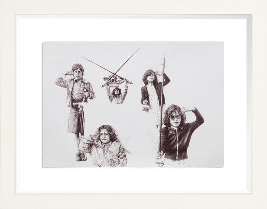 OCHI_Langley Fox_Revolt_Ballpoint Pen on Paper_artwork on paper