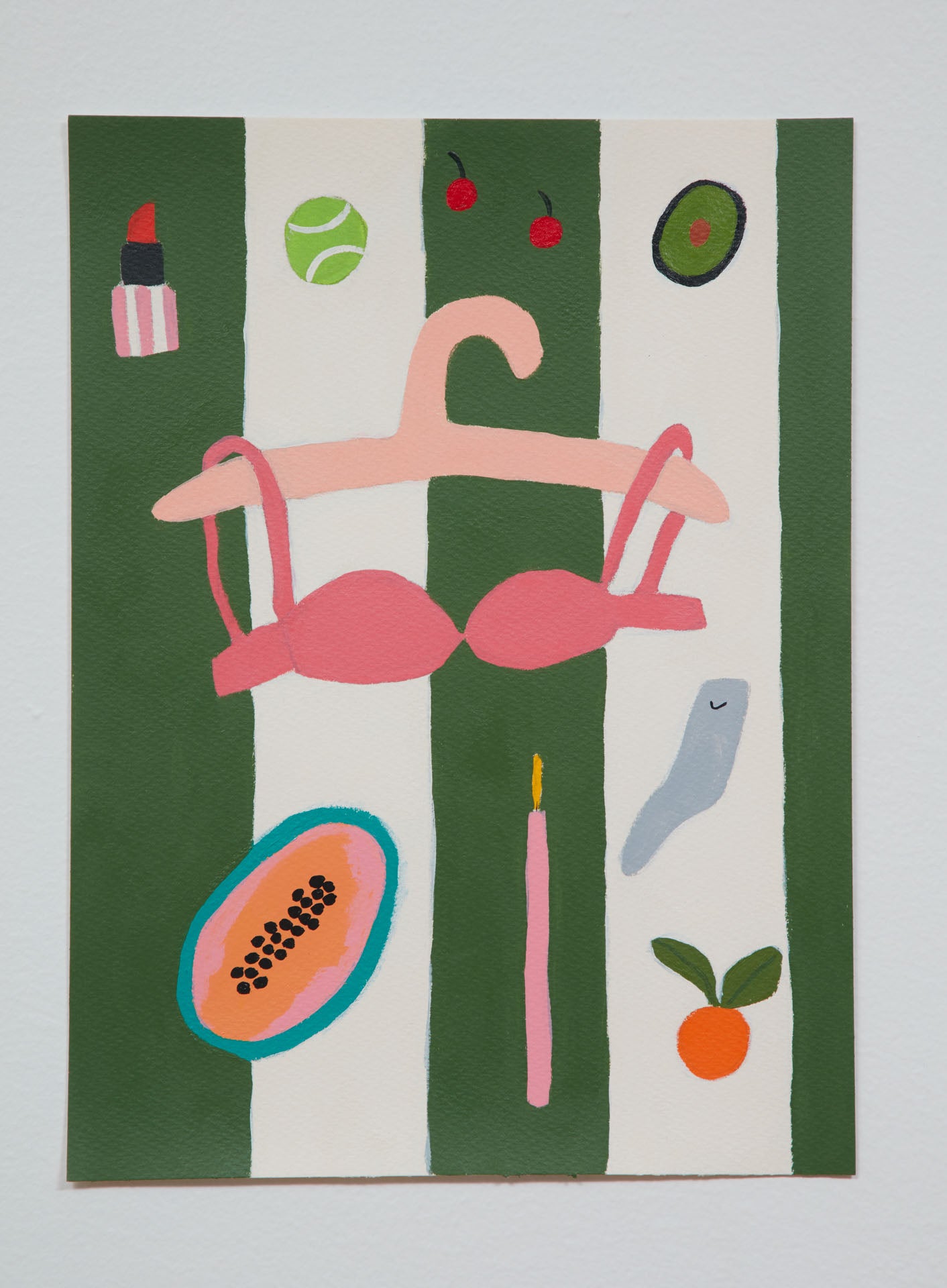 OCHI_Lilian Martinez_Sports Bra_Acrylic On Paper_art collection