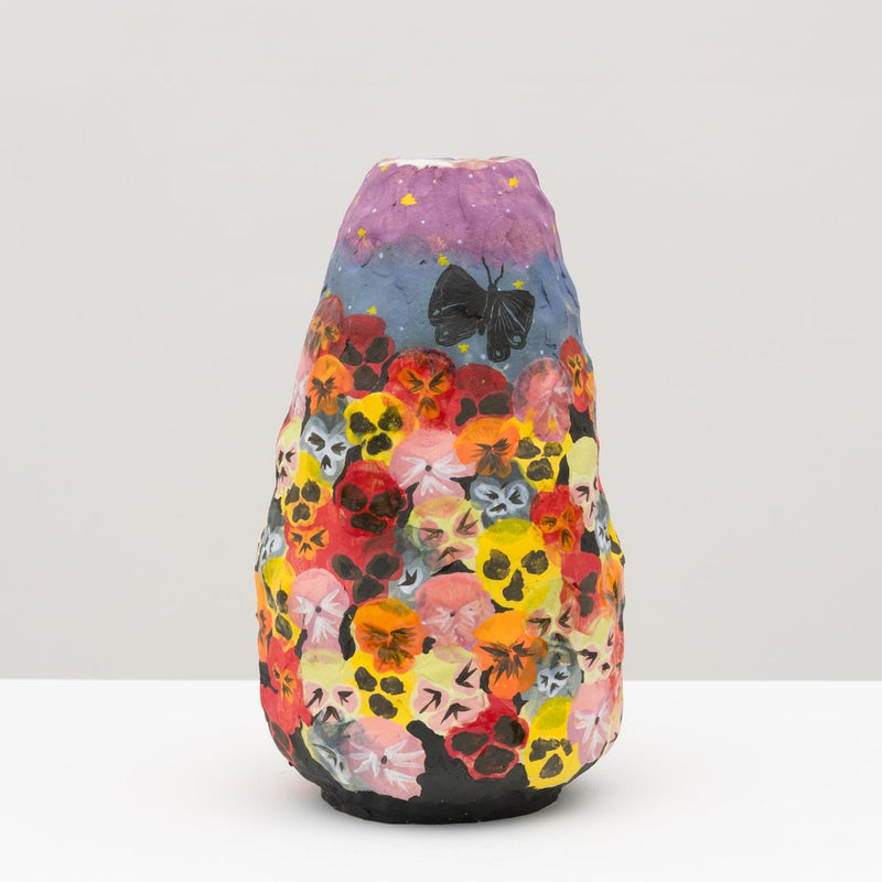 EMILY MARCHAND EVENING PANSIES VESSEL