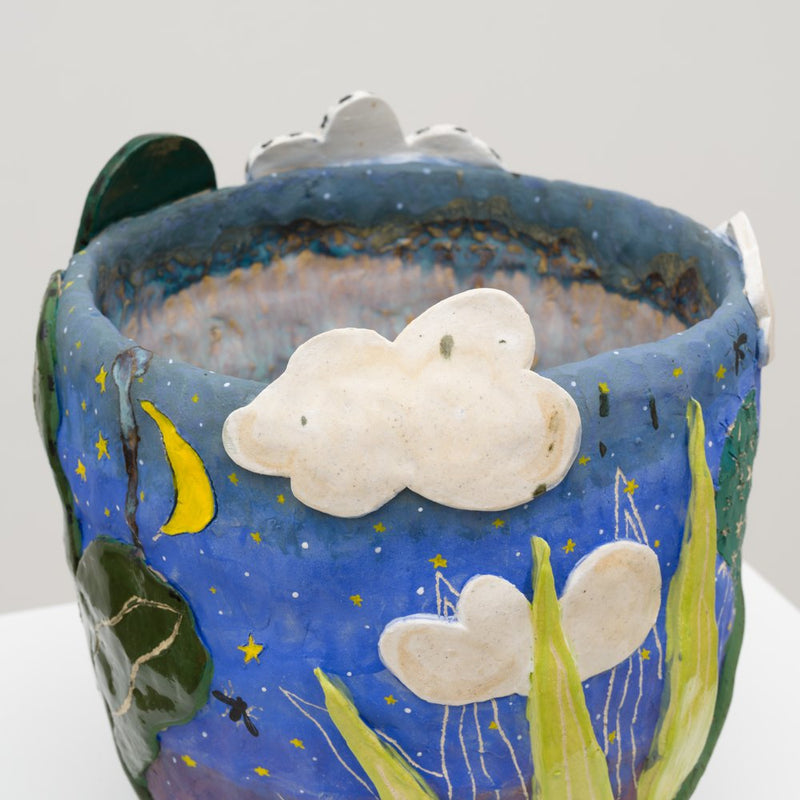 EMILY MARCHAND SNAKE IN THE GARDEN VESSEL