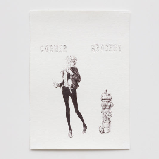 OCHI_Langley Fox_Corner Grocery_Ballpoint Pen on Paper_art collection