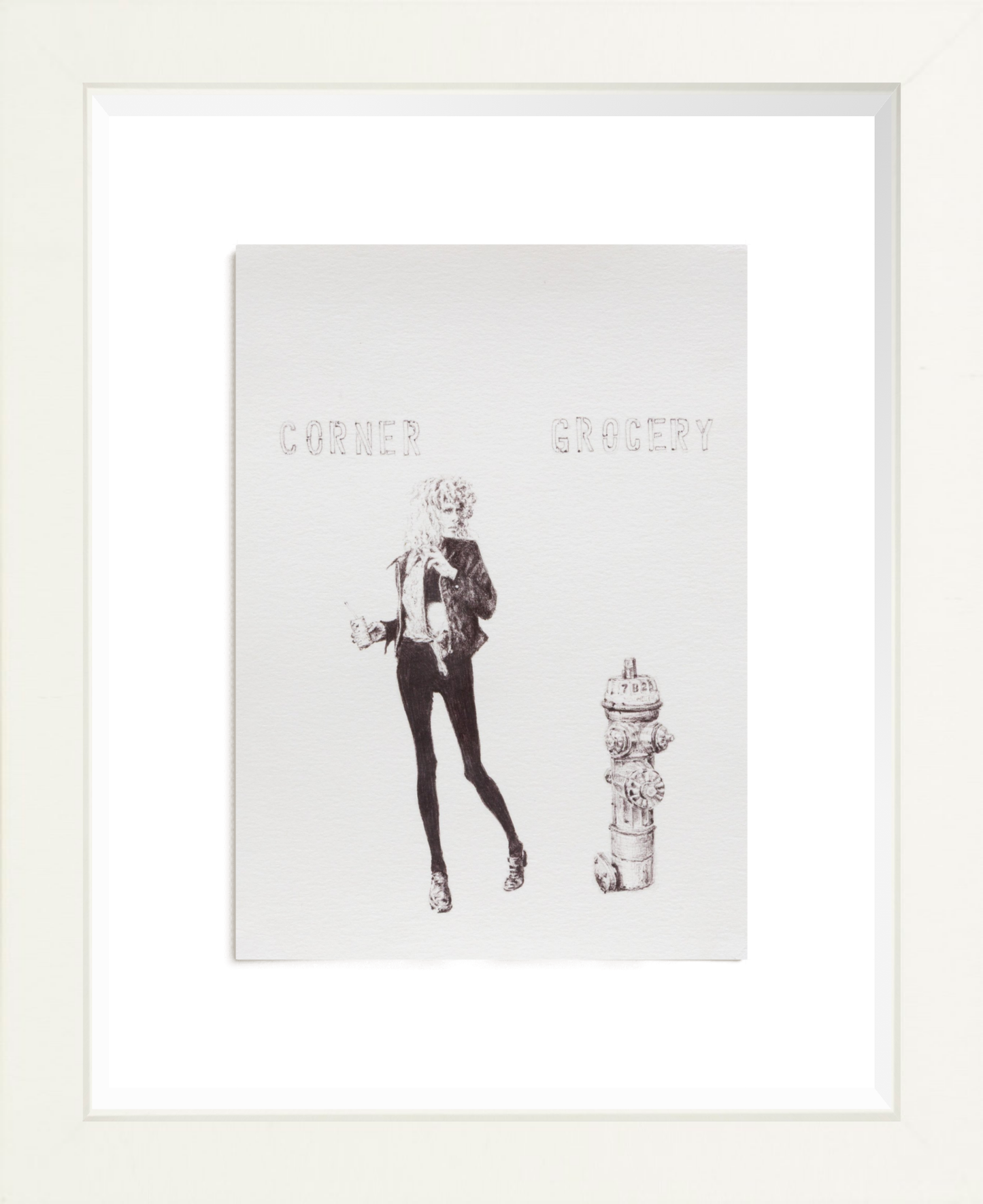 OCHI_Langley Fox_Corner Grocery_Ballpoint Pen on Paper_artwork on paper