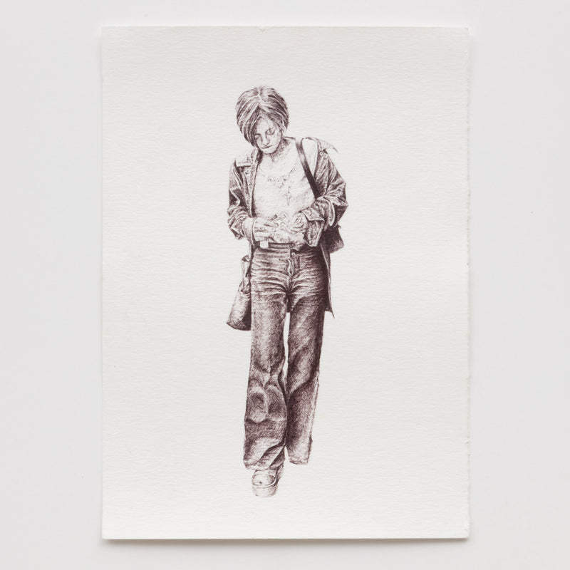 OCHI_Langley Fox_Money Counting_Ballpoint Pen on Paper_artwork on paper