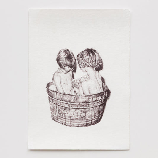 OCHI_Langley Fox_One Man's Bin is Another kids' bath_Ballpoint Pen on Paper_art collection