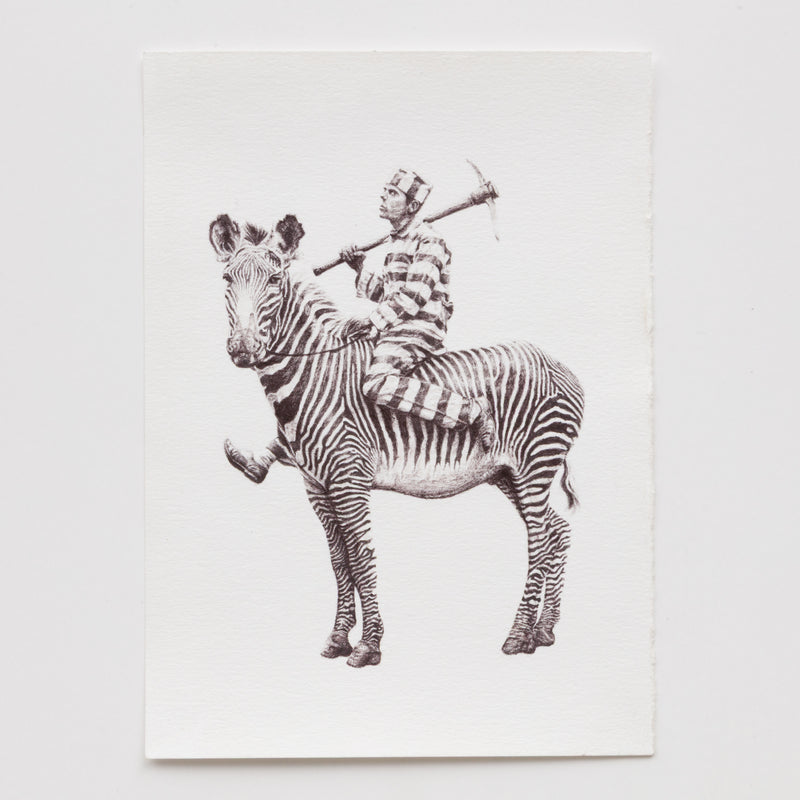 OCHI_Langley Fox_Partners in Crime_Ballpoint Pen on Paper_artwork on paper