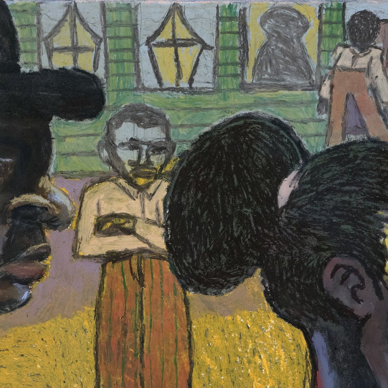 OCHI_Lenworth McIntosh_Street Scene_mixed media on paper_artwork on paper