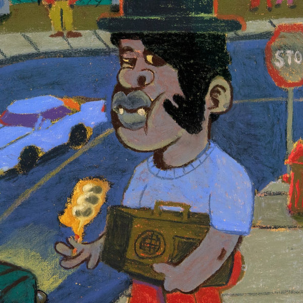 OCHI_Lenworth McIntosh_The Neighborhood below the Bridge_mixed media on paperOCHI_Lenworth McIntosh_The Neighborhood below the Bridge_mixed media on paper_art collection
