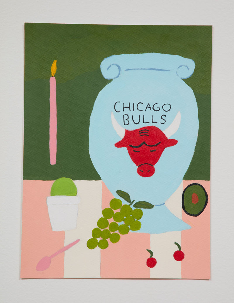 OCHI_Lilian Martinez_Bulls Vase_Acrylic On Paper_art collection