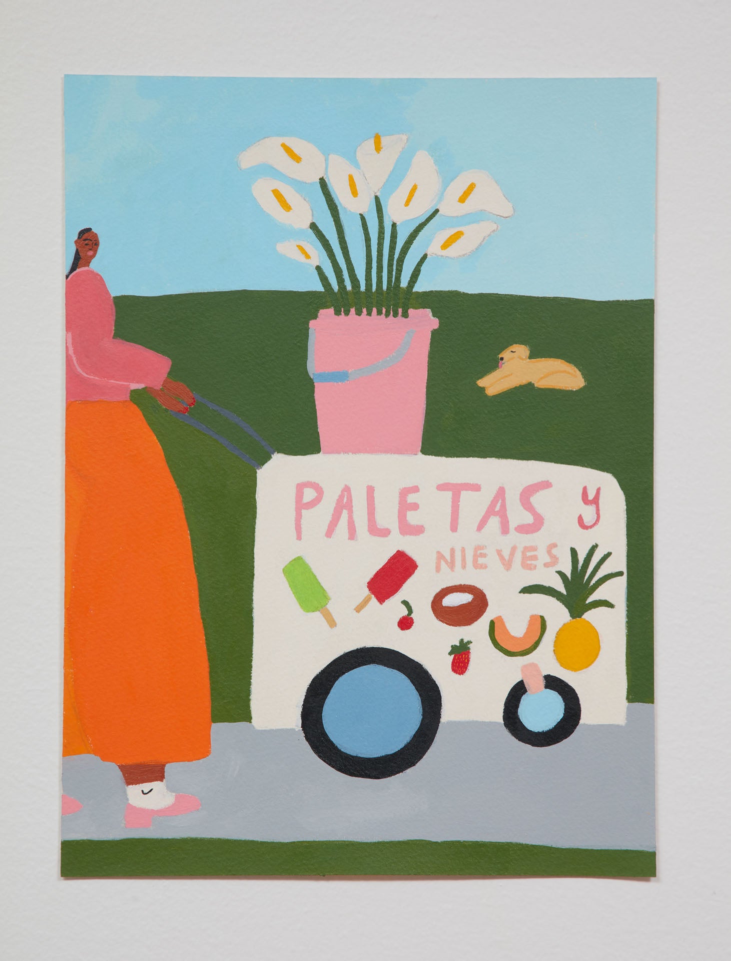 OCHI_Lilian Martinez_Lake Shore Drive_Acrylic On Paper_artwork on paper