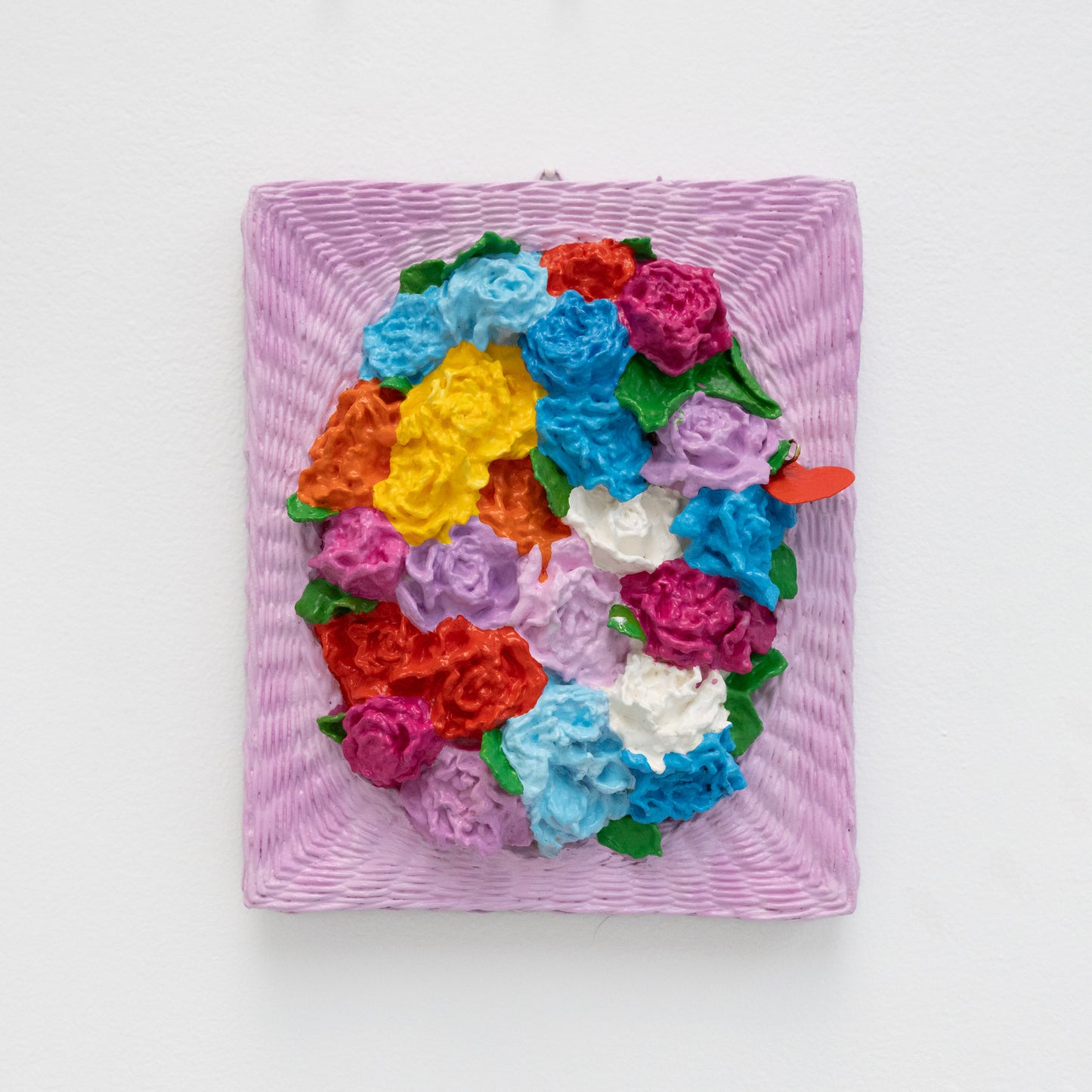 Colorful floral design wall art