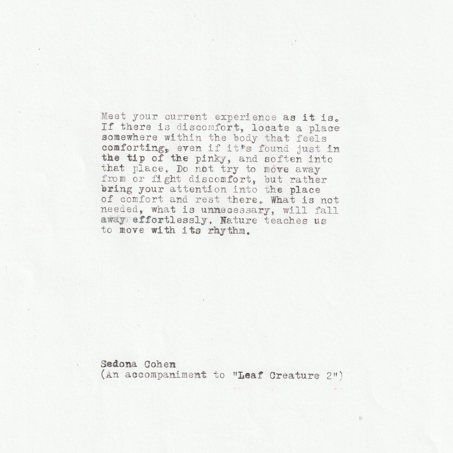 Sedona Cohen • Leaf Creature 2