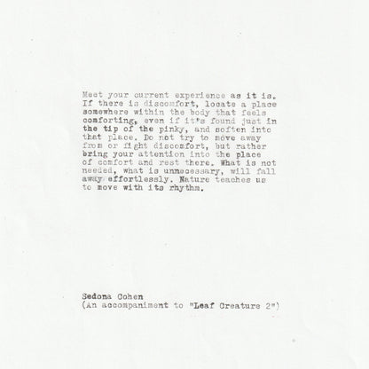 Sedona Cohen • Leaf Creature 2